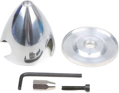 3 Inch Silver Metal Airplane Spinner, RC Airplane Propeller, Gas Powered, Adults Hobbyists
