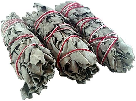 3 X White Sage Smudge Sticks - 3 Pack of 4" Sticks