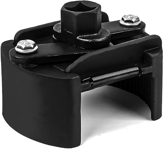 KVAEY Oil Filter Wrench, 2.36 Inch to 3.15 Inch Adjustable Oil Filter Socket Wrench with 2 Non-Slip Jaws, Universal Heavy Duty Oil Filter Removal Tool Pliers, Car Accessories