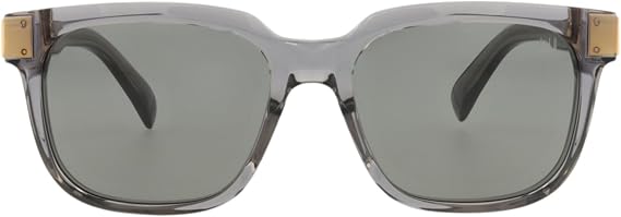 Dunhill Rectangular Sunglasses DU0002S 004 Transparent Gray 54mm, 54-17-145