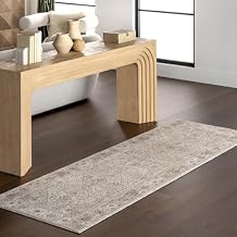 nuLOOM Koami Medallion 2x8 Runner Rug for Living Room Bedroom Dining Room Entryway Hallway Kitchen, Light Beige/Ivory