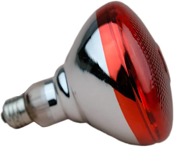 Infrared Bulb Red Hard Explosion-Proof Glass Infrared Heat Lamp Bulb for Chicks, Chicken, Pet, Bathroom Warming Light Bulb (120V,150W)