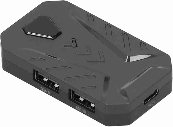Gaming Keyboard Mouse Converter,USB 2.0 Mobile Gaming Keyboard Mouse Converter Adapter,Bluetooth 4.0,with Adjustable Stand,for Android (Black)