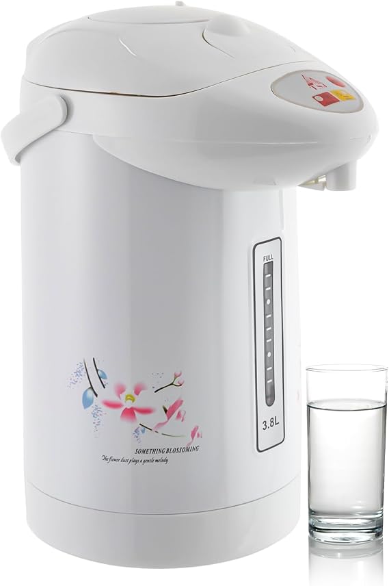 Electric Tea Kettle,Tea Water Boiler Column White Electric Kettle and Hot Water Dispenser 3.8 L 3 Modes Hand Wash Electric Smart Kettle Coffee Brewer for Tea and Coffee Brewing
