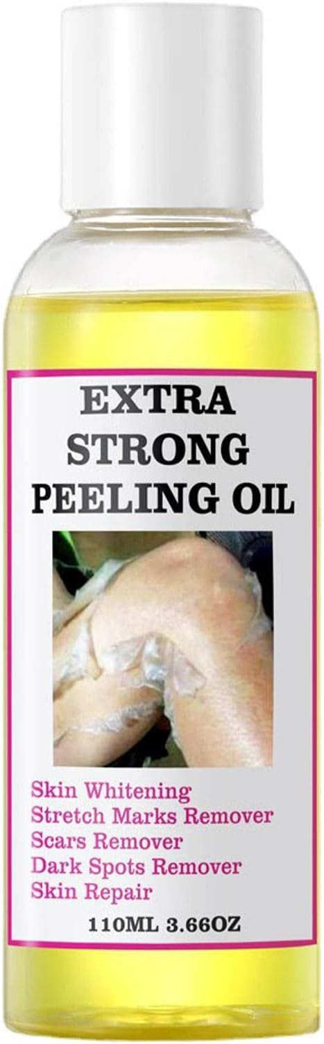 Peeling Oil, Lightening Exfoliat-ing Dark Skin For Body, Skin Peeling Oil For Skin Lightening, Ffective Gentle Body Exfoliate Extra Strength Whitening, Peeling Solution Dark Skin, 110ml