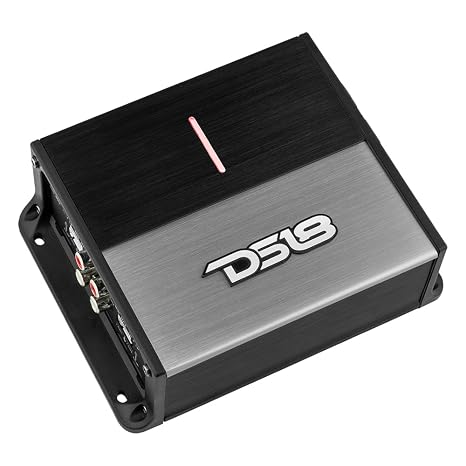DS18 ION1000.4D Compact Full Range Class D 4 Channel Amplifier 4 X 150 Watts RMS @ 4 OHM - Silver/Black