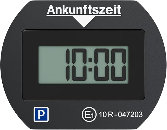 Needit Electronic Parking Disc Park Lite I Automatic Parking Disc Electric with Approval from the Federal Motor Transport Office I Digital Parking Meter with 2 Displays & Many Functions Durable & Reliable