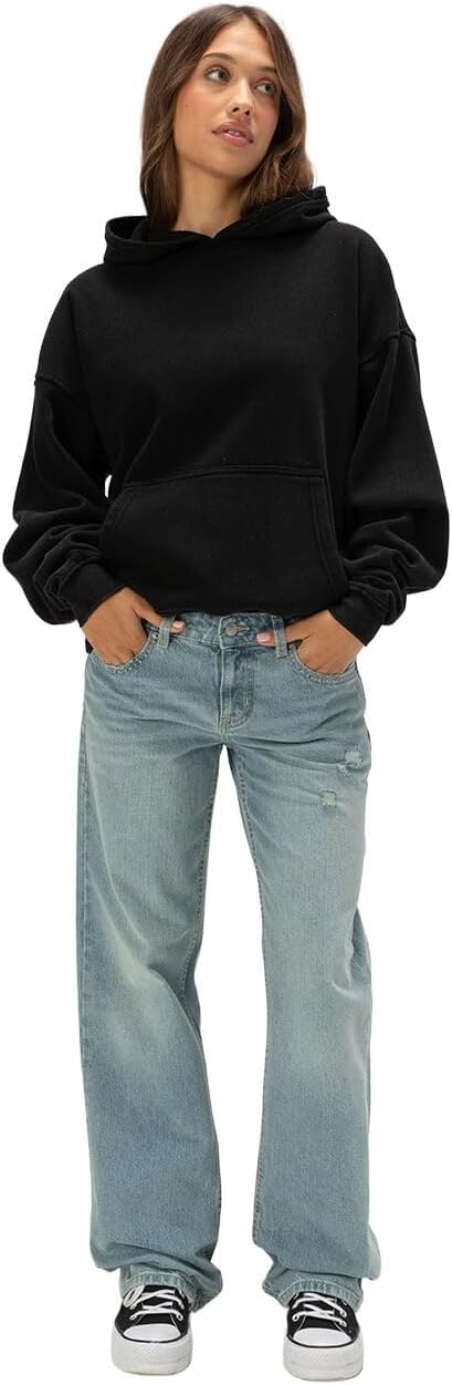 Rsq Womens Low Rise Loose Straight Jeans