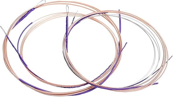 Mikinona 4Pcs Professional Pipa Strings Set Chinese Lute Steel Strings Replacement At Includes for Lute Learners and Practitioners