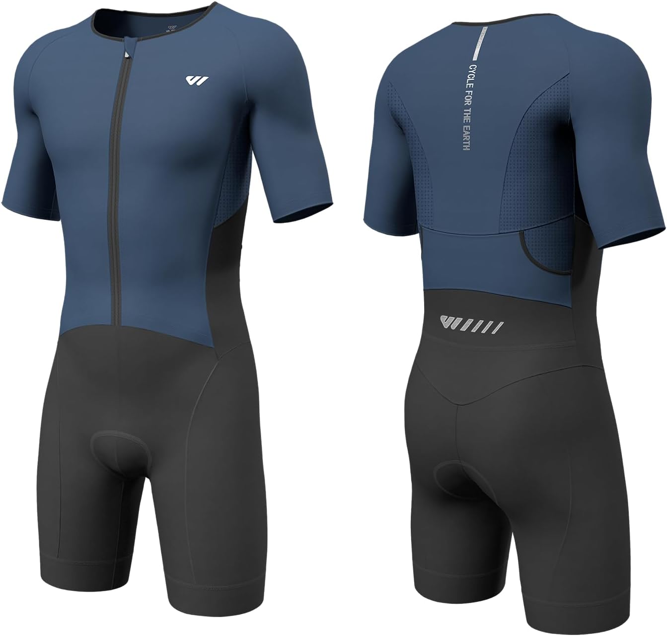 Lo.gas Triathlon Suits Mens,High Elasticity Breathable Quick-qrying Trisuit Race‌ Skinsuits Cycling Swimskin Bike Swim Run