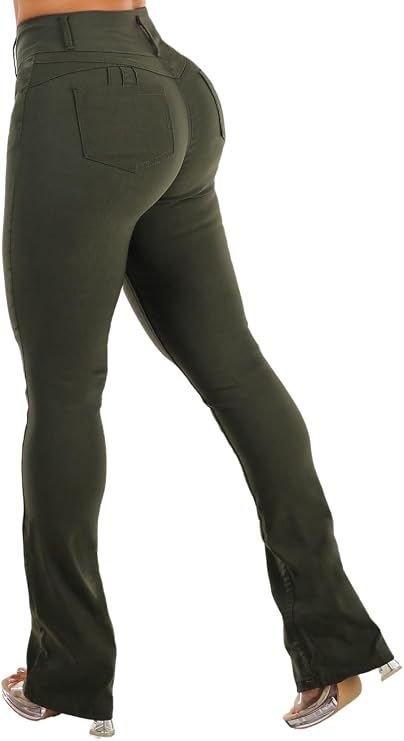 Moda Xpress Womens Juniors High Waisted Butt Lifting Navy Skinny Pants - Levantacola High Rise Pants