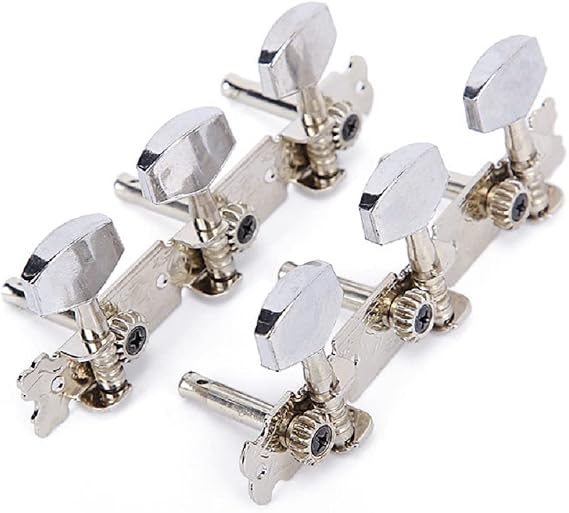1 pair Left Right 3L3R Professional Guitar Classical Guitar String Tuning Pegs Machine Heads Tuners Keys Part Parts Accessories (3L3R Acoustic Silver)