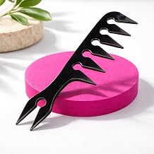 Texture Teaser - Wide Tooth Texture Comb for Hair Styling, Volume and Separation, Fork Handle Styling Comb for Men and Women, Ideal for Thick Curly or Long Hair, Use with Wax Oil or Pomade