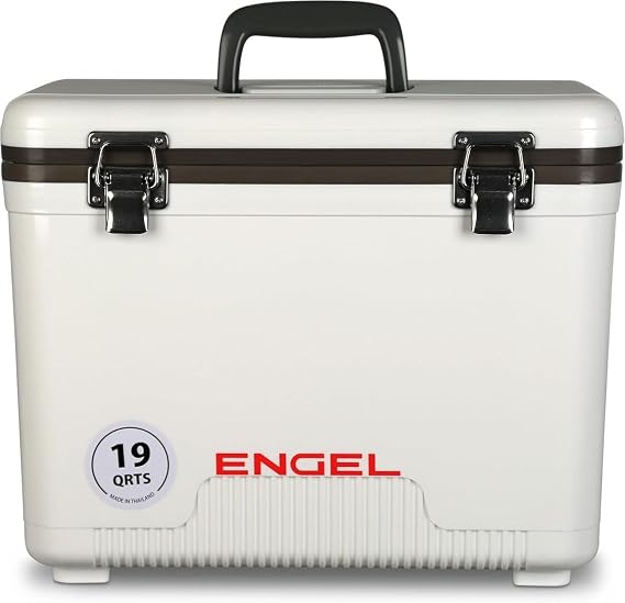 ENGEL Cooler Box 18L Small Cool Box for Drinks and Food | Leak-Proof, Drybox Cooler for Camping, Fishing, Hiking,Picnic, Festivals - Mini Ice Boxes for 30 Cans, 42 x 28.6 x 32.4 CM
