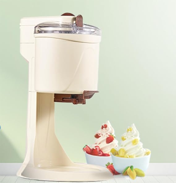 Soft Serve Ice Cream Machine, Home DIY Kitchen Automatic Mini Fruit Soft Serve Ice Cream Machine, Healthy, Simple One Push Operation