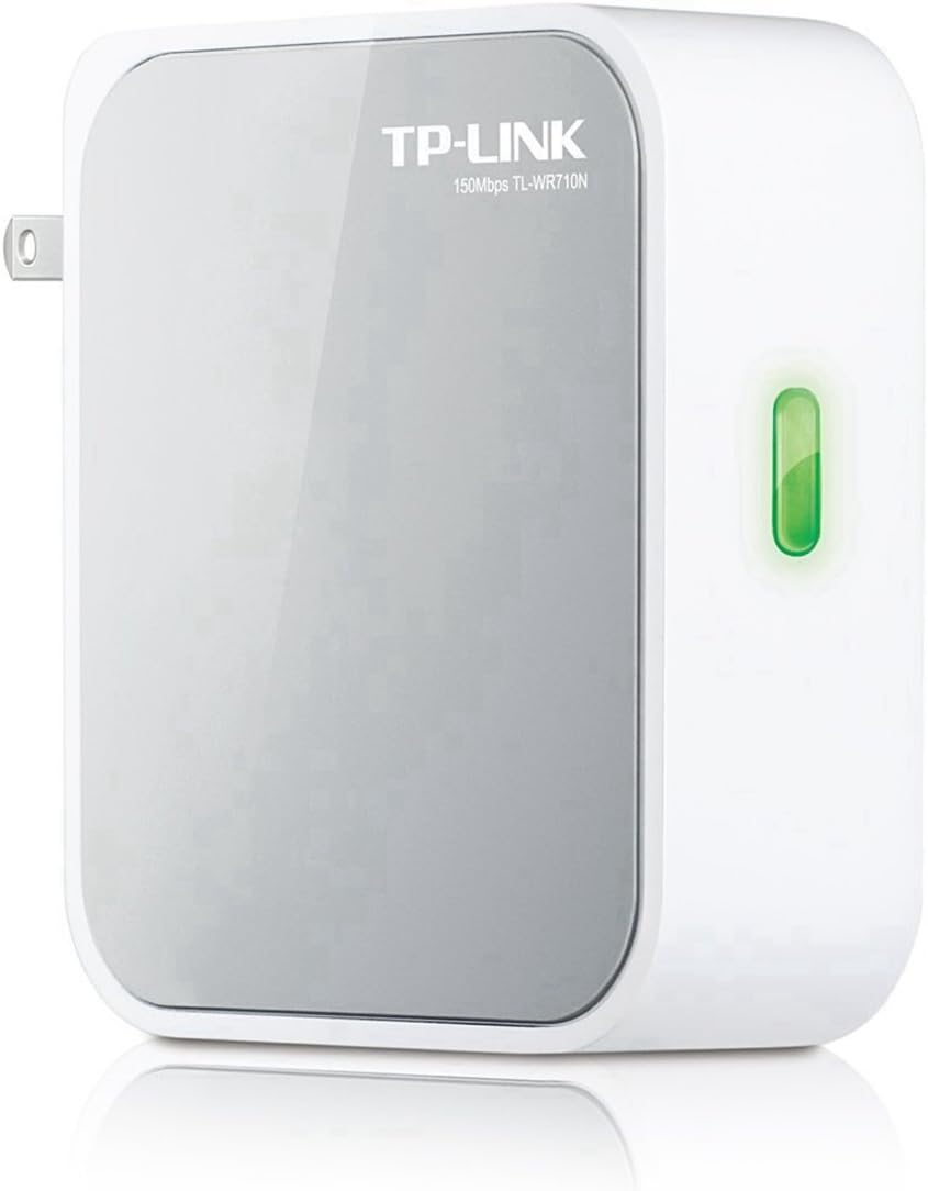 TP-Link N150 Wireless Wi-Fi Mini Router with Range ExtenderAccess PointTV Adapter Modes TL-WR710N
