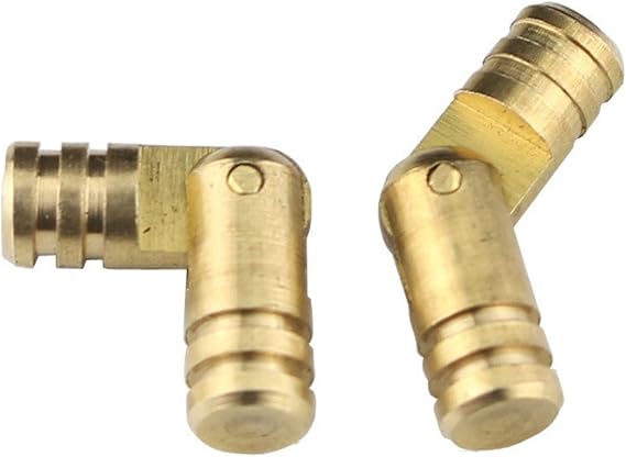 Hinges 10Pc 5mm/4mm Copper Barrel Hinges Cylindrical Hidden Cabinet Concealed Invisible Gift Box Brass Hinge Support Furniture Hardware (Color : H)