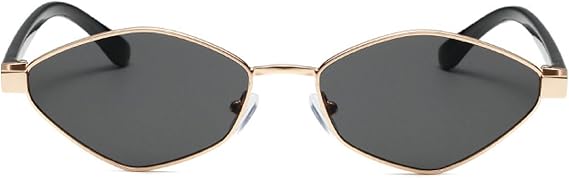 Fashion Irregular Polygon Cat Eye Sunglasses Women Retro Clear Ocean Lens Shades UV400 Trending Men Small Sun Glasses