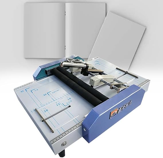 A3 Booklet Binding & Folding Machine, A3 MAX 11.7" 16.5" Paper Folding and Binding Machine, Booklet Folder Stapler Stapling Machine for Schools Print Stores, Offices