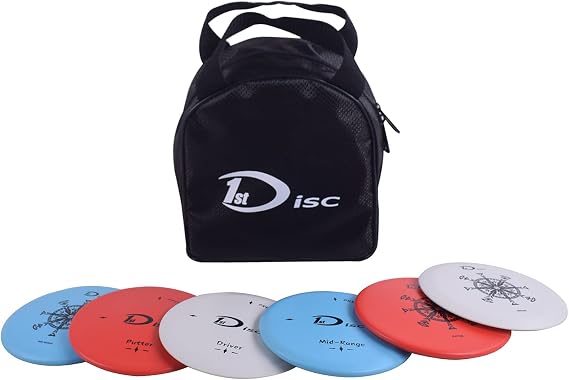 Disc Golf Starter Set-2 PCS Putter, 2 PCS Mid-Range, 2 PCS Driver with Bag