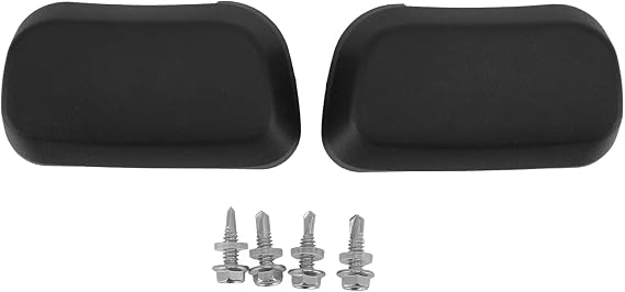 Side Step End Caps for Crew Cab, Heavy Duty Rubber Step Caps, Universal Fit Lasting Stability for Pickup Trucks