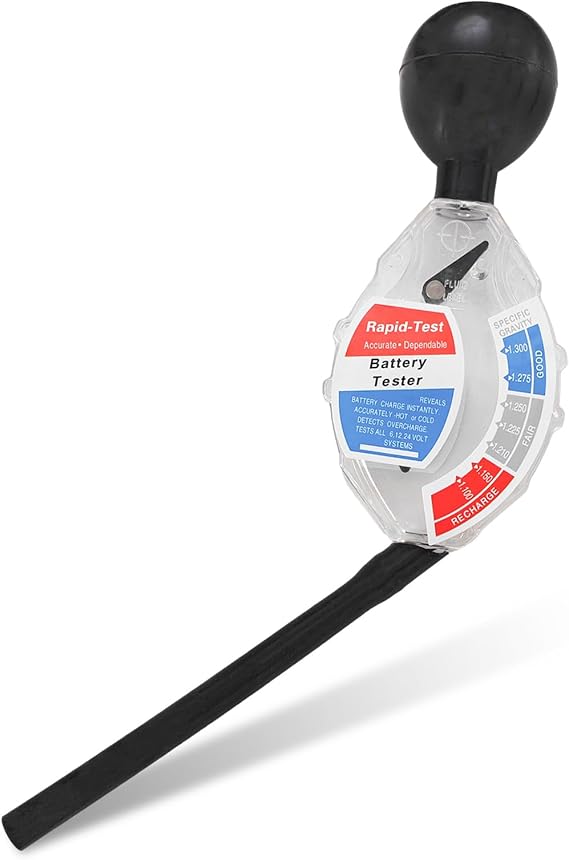 Car Battery Hydrometer Tester, Deep Cycle Battery Hydrometer Acid Quality Fast Detection Tool, Professional Rapid Batteries Density Analyzer Acid Tester for 6V 12V 24V Vehicle