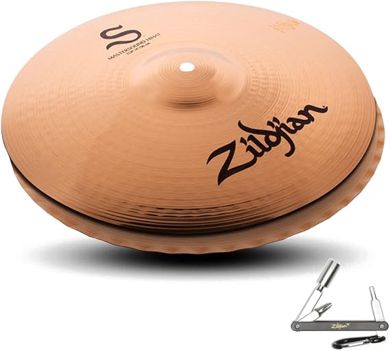 Avedis Zildjian Company ZILDJIAN S14HPR 14-INCH S FAMILY HI-HAT CYMBAL PAIR W/ BRIGHT SOUND - BRILLIANT With ZKEY