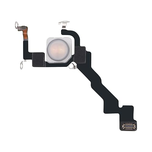 Flash Light Flex Cable Replacement for iPhone 13 Pro Repair Flashlight Part Fix Silent Switch with Pre-Installed Metal Bracket Holder 13Pro for A2636, A2638, A2639, A2640, A2483