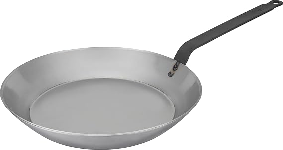 Matfer Bourgeat Black Carbon Steel Frying Pan, 9 3/8"