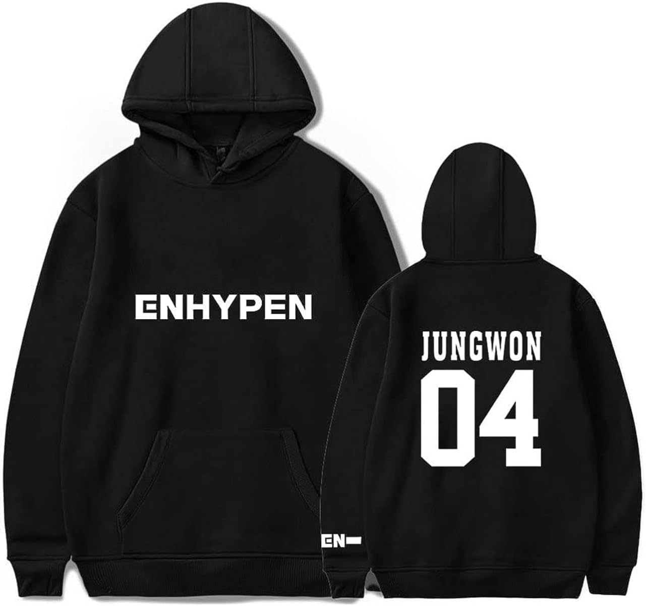 Enhypen Merch Hoodie Jungwon Long Sleeve Fashion Men Womens Pullover 90s Hip Hop Clothes Tops