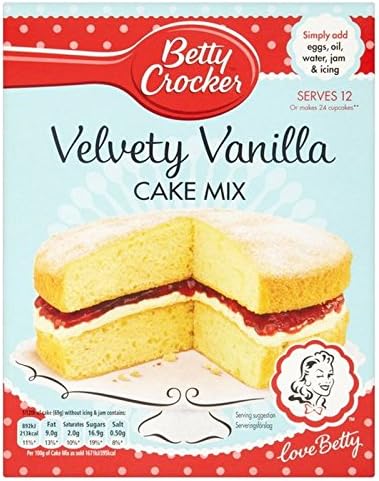 Betty Crocker Velvety Vanilla Cake Mix 425g - Betty Crocker Velvety Vanilla Cake Mix 425g Parallel Import