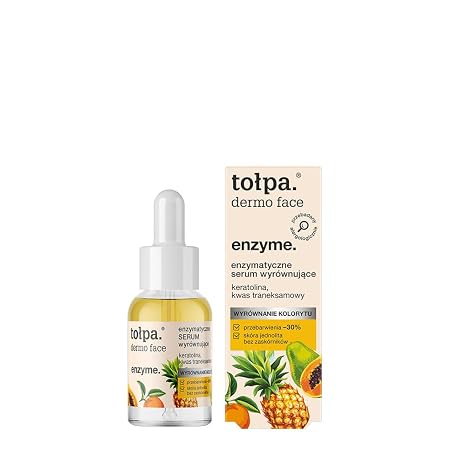 Enzymatic Dermo Facial Enzymes - Enzymatic Face Scrub without Granules 2-Phase Formula with Tranexamic Acid Papain & Bromelain - Gentle Pore Cleansing Even Complexion