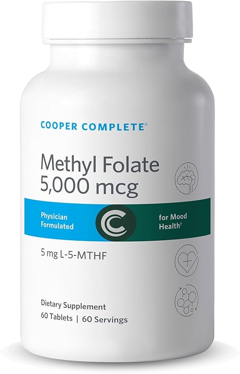 Cooper Complete L-5-MTHF Methyl Folate 5 mg, 60 Caps, Mood Support