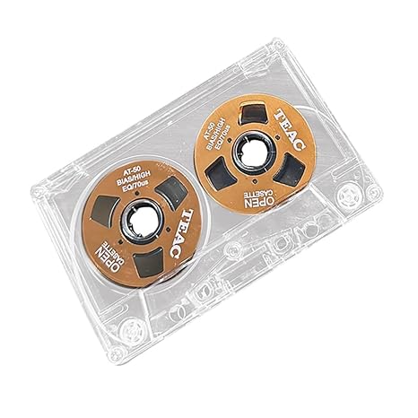 KTELI Mini Cassette Recording tape, Metal Housing, 55 minutes, Blank, Orange, 500459992A8
