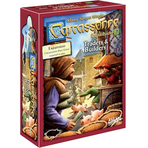 Carcassonne Traders & Builders Board Game EXPANSION 2 | Family Board Game | Board Game for Adults and Family | Strategy Board Game | Medieval Adventure Board Game | 2-6 Players | Made by Z-Man Games