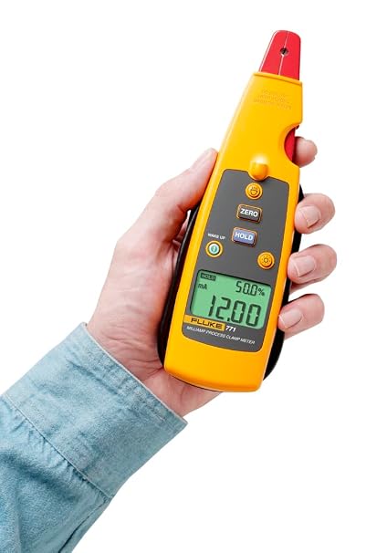 Fluke 771 Milliamp Process Clamp Meter, Black/Yellow