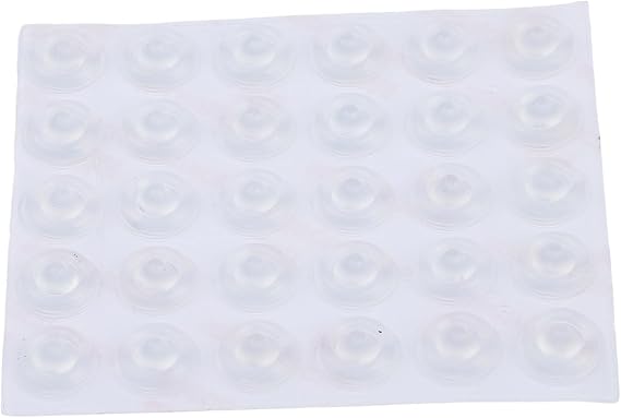 Snowboard Stomp Pads Silicone Anti-Slip Tape Winter Snow Ice Skiing, Raised Traction Mat Accessories Install, 30 Pieces Clear(transparent)