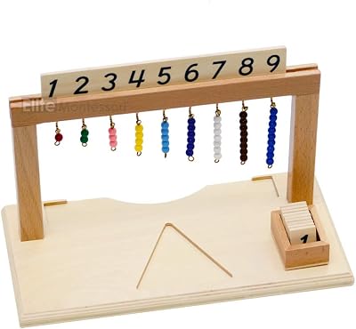 Elite Montessori Hanger for Color Bead Stairs with Beads Preschool Learning Material