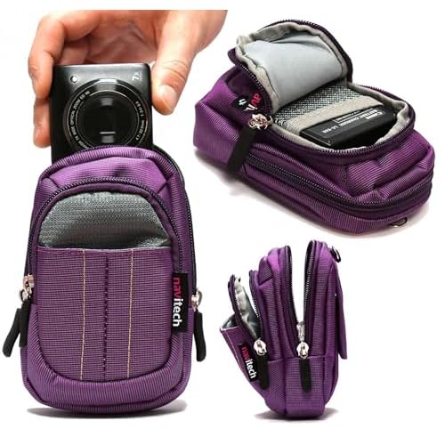Navitech Purple Compact Camera Case Compatible With WOWGO Kids Digital Camera
