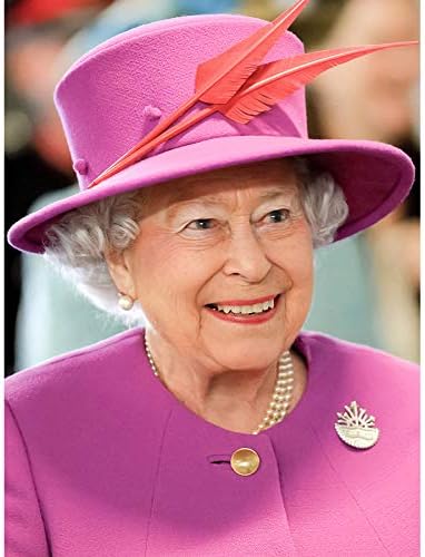 Rouse Portrait Queen Elizabeth II England Photo Art Print Canvas Premium Wall Decor Poster Mural