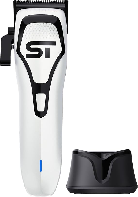 Supreme Trimmer Darkstar 72 Clipper with Magnetic Vector Motor | 180 Min Run Time, 9000 RPM Barber Hair Clipper | Low Noise, Professional Clipper DLC Blades | STC72