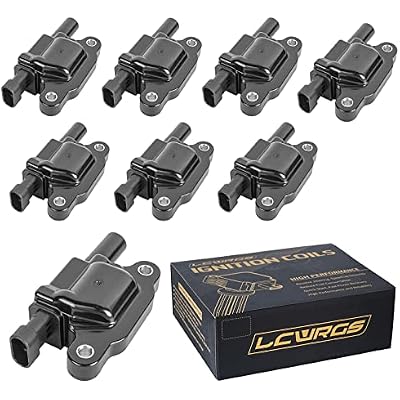 Set of of 8 Square Ignition Coil Pack Fits for 5.3 V8 2007 2008 2009 2010 2011 Chevy Silverado 1500 Avalanche Tahoe Suburban GMC Yukon Sierra Coils 5.3L Replaces# UF413 12570616