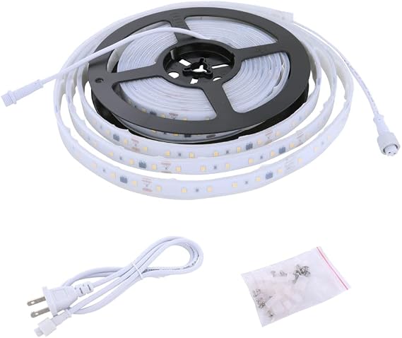 120V Dimmable LED Strip Light 2000K Amber Yellow Color,Dimming by Wall Dimmer Switch, Very Bright LED String, No Need Driver Converter,100ft Extension, IP65, Flexible LED Tape Light Under Cabinet