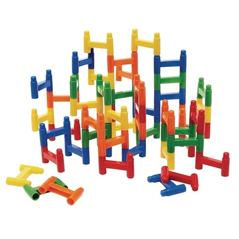 Excellerations Tower Building Set of 50, 3" L x 1/2" D x 2" H Each Piece