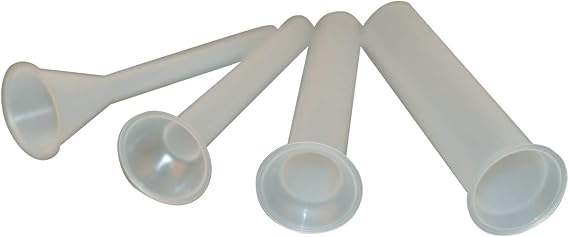 Hakka 4 Sizes Plastic Tubes for Manual Sausage Stuffer
