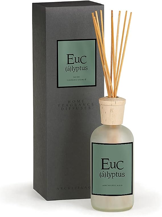 Archipelago Botanicals Eucalyptus Reed Diffuser, 7.85 fl oz