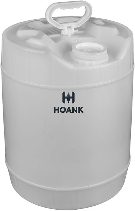 Oil Storage Container Automotive - Translucent Recycle Oil Jug - 5.5 Gallon Oil Container Automotive - ext. dia. 11.5" x 14.75" H. (Lid Included)
