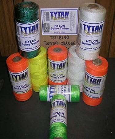 Tytan International TST181NO Nylon Twisted Seine Twine44; Orange - 18 in. x 1050 ft.