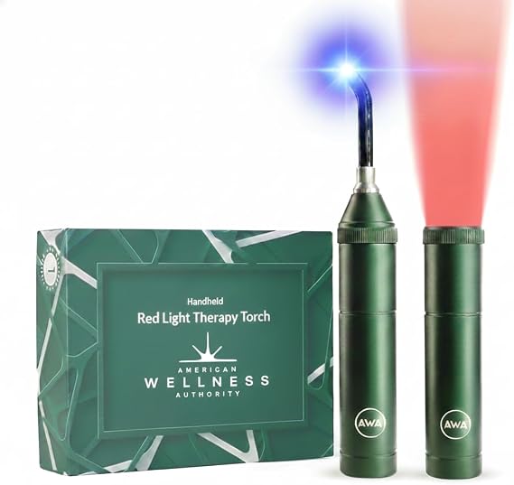 Red Light Therapy for Face & Body, Handheld LED Wand, FSA Eligible | Red Light Therapy for Body, Red Light Therapy Wand, Fsa Red Light Therapy, Hsa, Multi-Wavelength LED