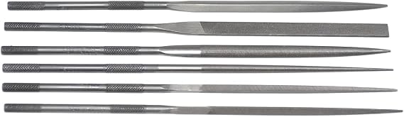 Set of 6 Needle Files 5-1/2" Cut 4 Grobet Swiss Pattern